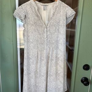 H&M White Speckled Dress, Mid Length